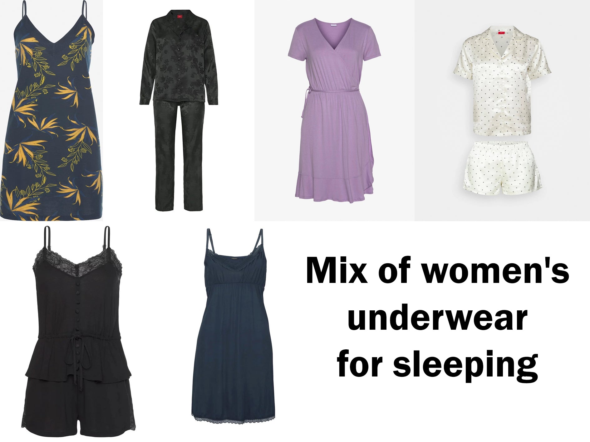 Mix sets women's underwear for sleeping Mix sets women's underwear for sleeping